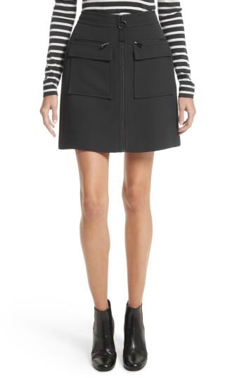 Women's Grey Jason Wu Crepe Miniskirt