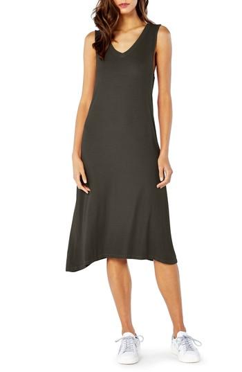 Women's Michael Stars Ribbed Tank Dress - Green
