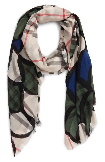 Women's Burberry Scallop Graphic Scarf