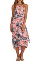 Women's Billabong Aloha Babe Midi Wrap Dress - Pink