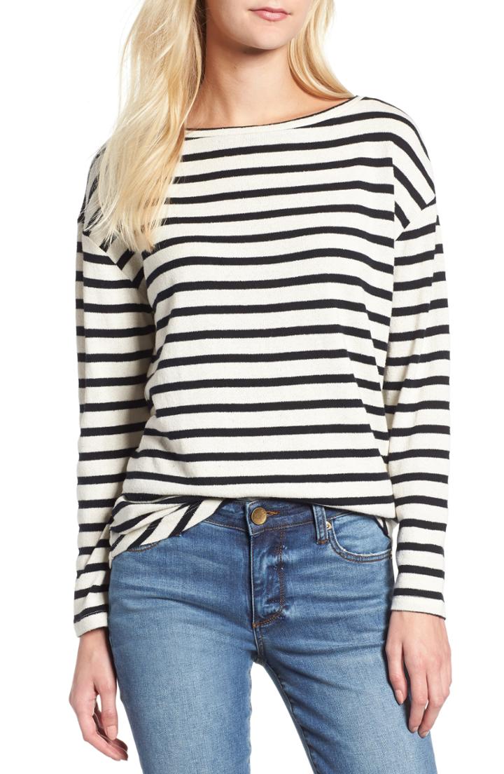 Women's 1.state One-shoulder Ruffle Edge Blouse - White