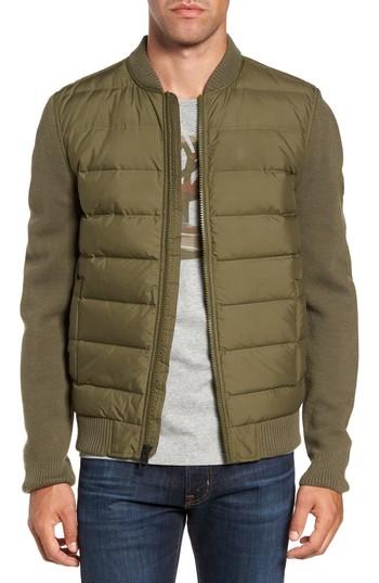 Men's Timberland Diamond River Mixed Media Down Jacket - Green