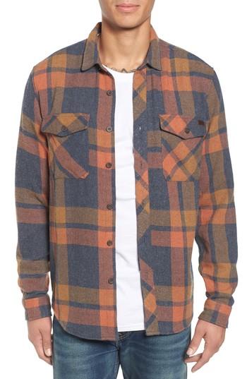 Men's Billabong Ventura Plaid Flannel Shirt - Blue