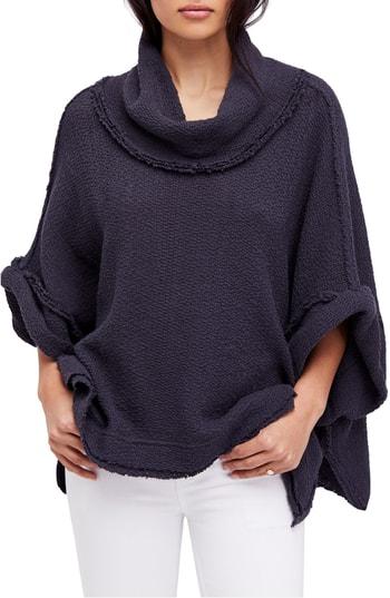 Women's Free People So Comfy Cowl Neck Top - Grey