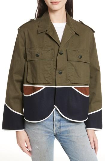 Women's Harvey Faircloth Vintage Crop Jacket - Green