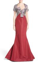 Women's Carolina Herrera Bow Front Colorblock Gown