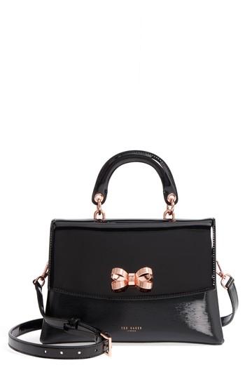 Ted Baker London Lilacc Lady Bag Leather Top Handle Satchel - Black