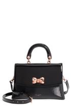 Ted Baker London Lilacc Lady Bag Leather Top Handle Satchel - Black