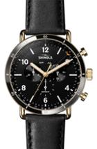 Men's Shinola The Canfield Sport Chrongraph Leather Strap Watch, 45mm