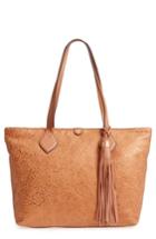 Tommy Bahama Barbados Leather Tote - Beige