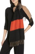 Women's Eileen Fisher Colorblock Wool Blend Scarf, Size - Red