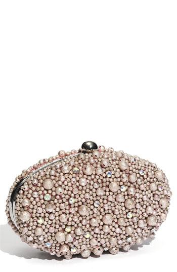 Sondra Roberts 'Pearl' Box Clutch Soft Pink Pearl One Size