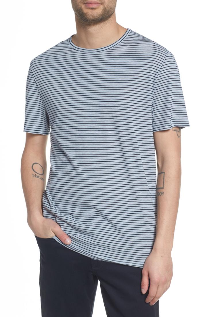 Men's Vince Stripe Crewneck T-shirt