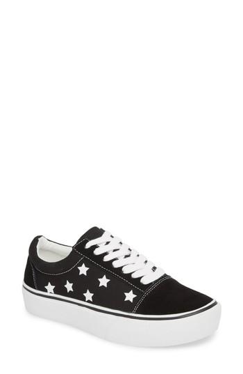 Women's Steve Madden Emile Platform Sneaker .5 M - Black