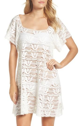 Women's Nanette Lapore Crochet Cover-up Dress - White