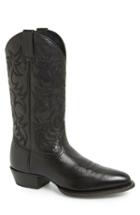 Men's Ariat 'heritage' Leather Cowboy R-toe Boot W - Black