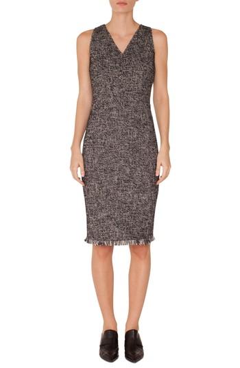 Women's Akris Punto Tweed Sheath Dress - Black