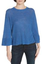 Women's Eileen Fisher Linen & Cotton Sweater, Size - Blue