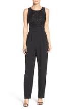 Women's Vince Camuto Embellished Stretch Crepe Jumpsuit