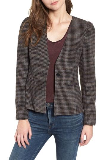Women's Hinge Fitted Blazer, Size - Brown