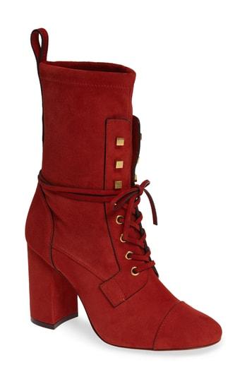 Women's Stuart Weitzman Veruka Lace-up Boot M - Brown