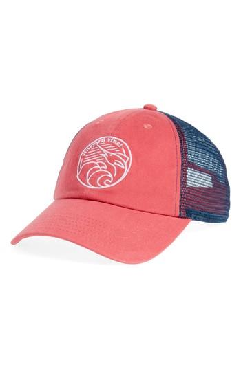 Men's Vineyard Vines Low Pro Marlin Trucker Cap - Red