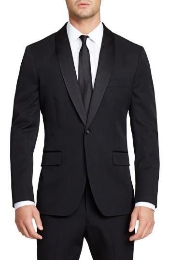 Men's Bonobos Trim Fit Wool Dinner Jacket S - Black