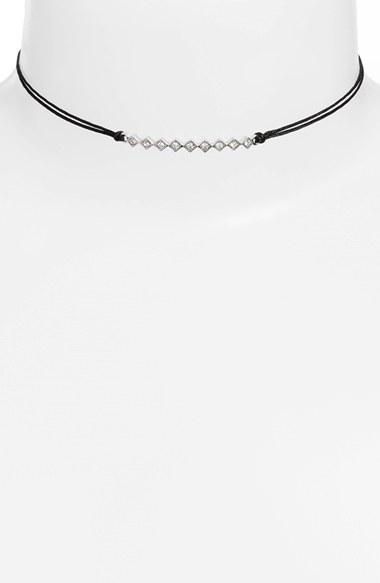 Women's Jules Smith 'tulum' Crystal Bar Pendant Choker