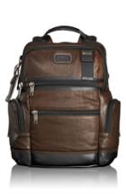 Men's Tumi 'bravo - Knox' Leather Backpack - Brown