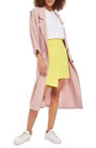 Women's Topshop Duster Coat Us (fits Like 0) - Pink