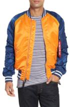 Men's Alpha Industries L-2b Reversible Water Resistant Flight Jacket - Blue
