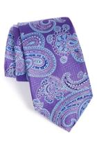 Men's Nordstrom Paisley Silk Tie, Size - Purple