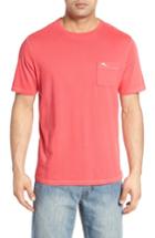 Men's Tommy Bahama 'new Bahama Reef' Island Modern Fit Pima Cotton Pocket T-shirt, Size - Red