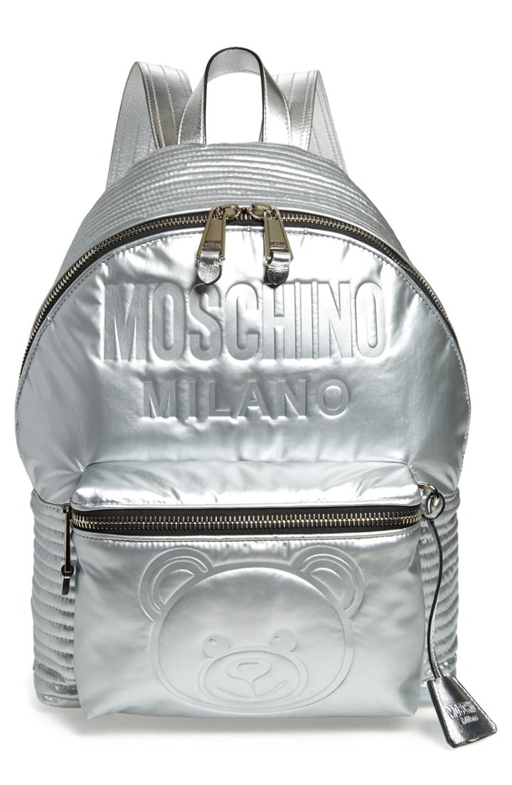 Moschino Embossed Teddy Bear Backpack -