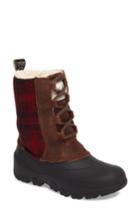 Women's Woolrich Fully Wooly Tundracat Waterproof Insulated Winter Boot M - Brown