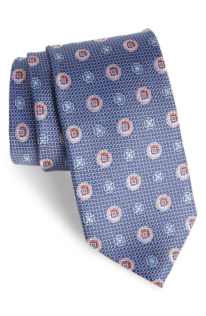 Men's Nordstrom Men's Shop Rurwin Medallion Silk Tie