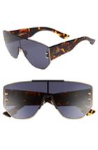 Women's Christian Dior 72mm Rimless Shield Sunglasses - Rose Gold