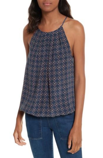 Women's Joie Anatase B Sleeveless Silk Top, Size - Blue