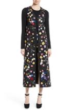 Women's Alice + Olivia Angelica Embroidered Long Vest - Black