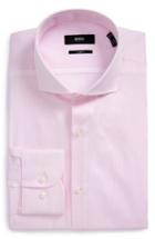 Men's Boss Jerrin Slim Fit Stripe Dress Shirt .5 - Pink