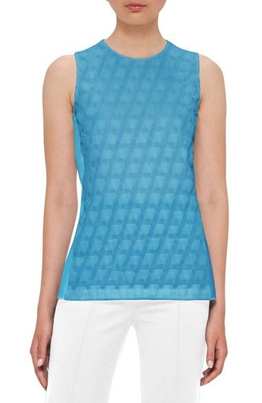 Women's Akris Trapezoid Detail Crepe Blouse
