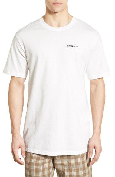 Men's Patagonia 'p-6 Logo' Organic Cotton T-shirt - White