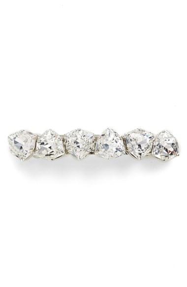 L. Erickson Swarovski Crystal Barrette, Size - Metallic