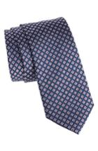 Men's Nordstrom Men's Shop Danbury Geometric Silk Tie, Size - Purple