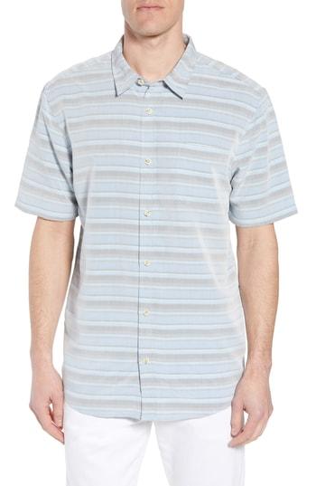 Men's Jack O'neill Tubes Regular Fit Short Sleeve Sport Shirt - Blue