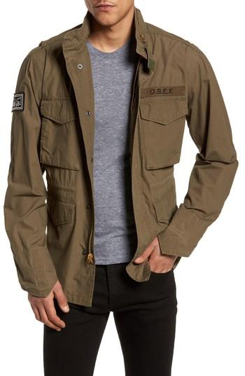 Men's Obey Iggy M65 Jacket - Green