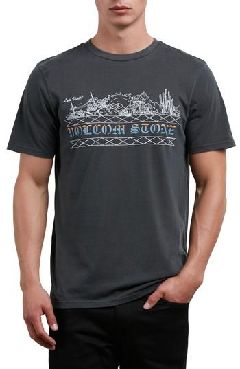 Men's Volcom Let's Visit Graphic T-shirt - Black