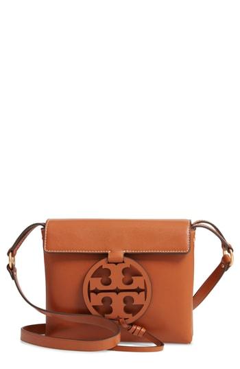 Tory Burch Miller Leather Crossbody Bag - Brown