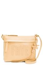 Frye Carson Perforated Logo Leather Crossbody Bag - Yellow