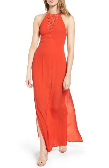 Women's Astr The Label Petra Halter Dress - Red